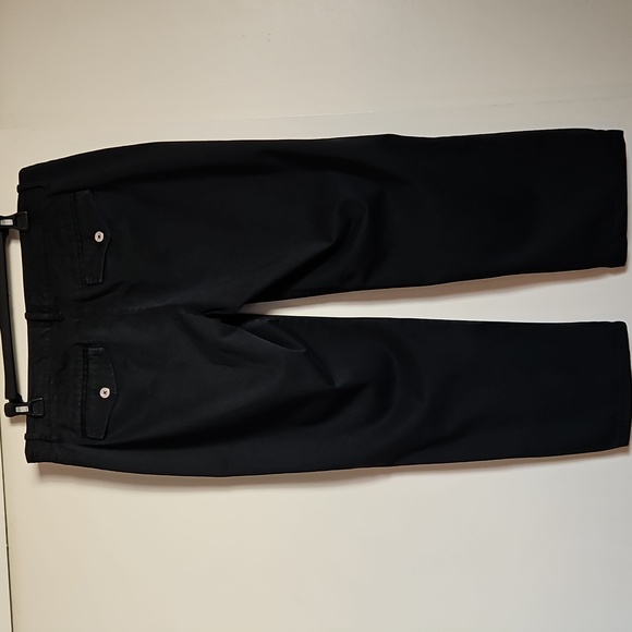 White House Black Market Crop Straight Leg Pants Casual Ribbon Line At Sides 12 - Picture 4 of 15